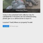 Litter/Illegal Dumping at 3968 Campbell Rd