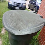 Damaged Container at 426 Eastwood Dr