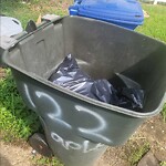Damaged Container at 122 Maple Ave